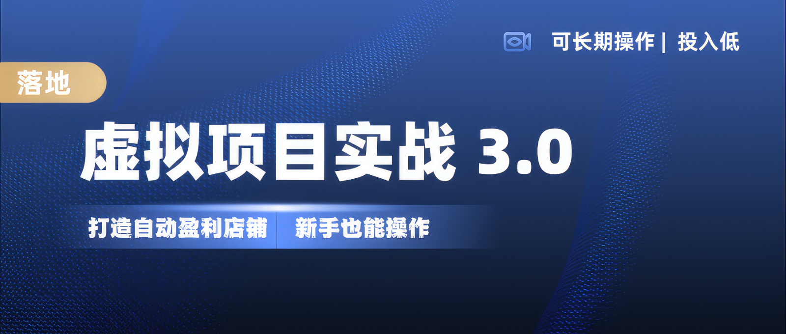 fy8349 期——虚拟项目实操落地 3.0 版本，新手可轻松上手操作，单品每月收入可达 1 万+。-多多网创