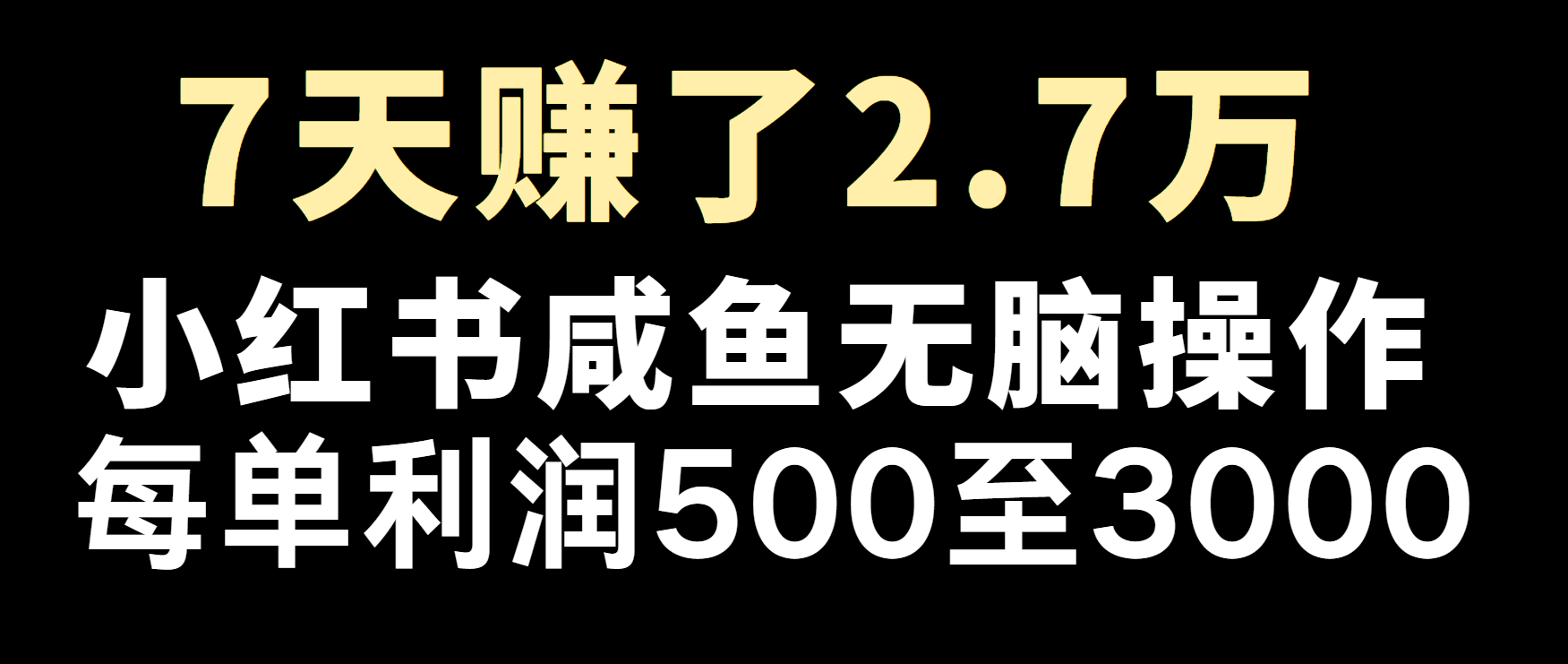 fy8782 期——冷门且暴利，极为简单的项目零成本玩法，每单有着 500 到 4000 的利润。-多多网创