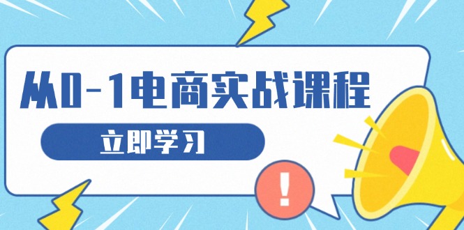 （13594 期）从零基础开启的电商实战课程，将教会你怎样获取访客、进行选品布局以及搭建起基础的运营团队。-多多网创