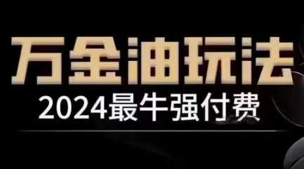MP13598 期——2024 超牛强付费，堪称万金油般的强付费玩法，满满的都是干货，全程可实操实现腾飞（12 月更新）。-多多网创