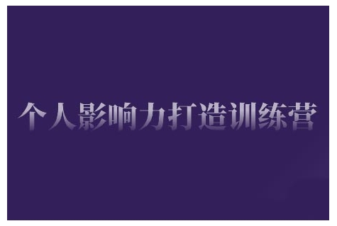 个人影响力打造，掌握核心技能，成就从 0 到 1 个人 IP-多多网创