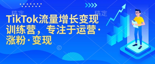 TikTok 流量变现特训营，运营涨粉全攻略-多多网创