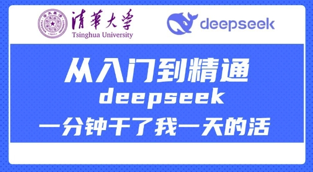 mp16972期-清华大学讲DeepSeek最全教程，从入门到精通，deepseek一分钟干了我一天的活-多多网创