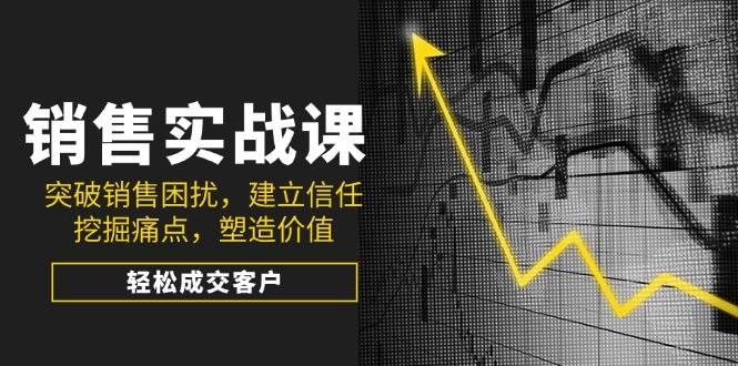 fy11418期-销售实战课，突破销售困扰，建立信任，挖掘痛点，塑造价值，轻松成交客户-多多网创