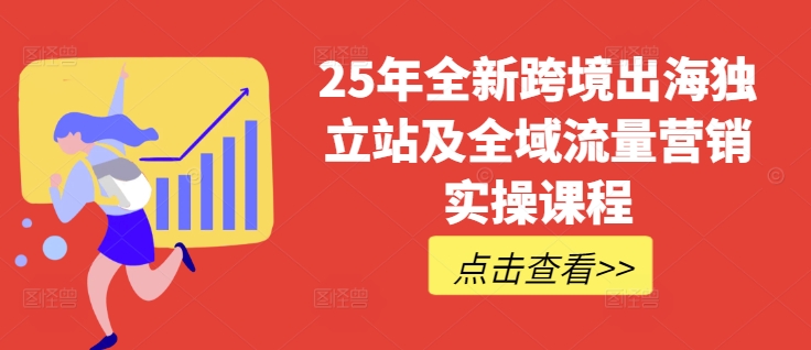 mp17804期-25年全新跨境出海独立站及全域流量营销实操课程，跨境电商独立站TIKTOK全域营销普货特货玩法大全-多多网创