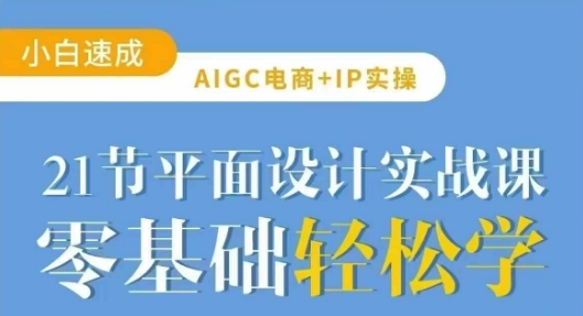 mp18204期-AIGC电商必备实操21节平面设计实战课，教你玩转AI-多多网创