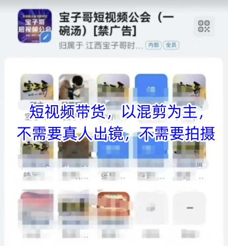 mp22649期-宝子哥头部团队短视频带货，以混剪为主，不需要真人出镜，不需要拍摄-多多网创