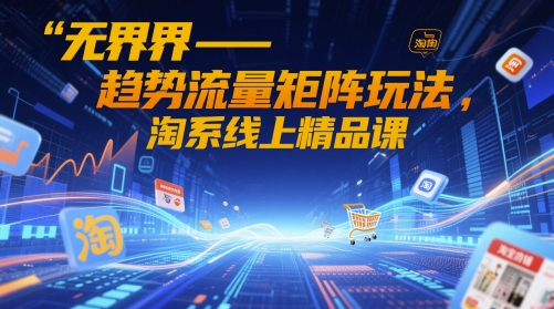 mp23261期-无界-趋势流量矩阵玩法，淘系线上精品课-多多网创