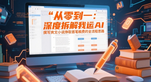 mp23354期-从零到一：深度拆解我运用AI撰写爽文小说挣取首笔稿费的全流程思路-多多网创