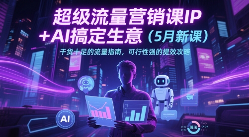 mp23667期-超级流量营销课IP+AI搞定生意（5月新课）干货十足的流量指南，可行性强的提效攻略-多多网创