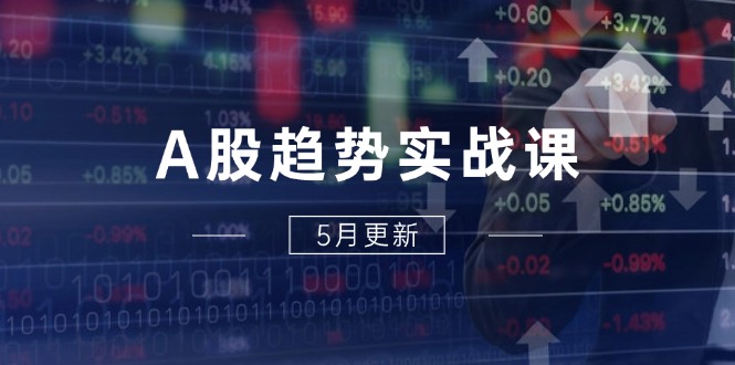 （14808期）A股趋势实战课：主力动向+政策红利，2025全年策略5月更新-多多网创