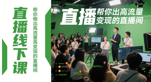 mp23756期-直播线下课，帮你做出高流量高变现的直播间-多多网创