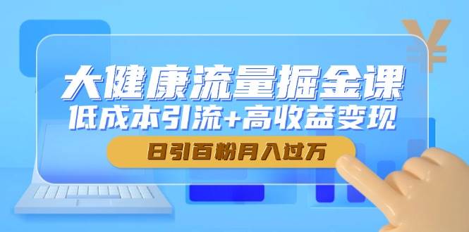 fy13899期-大健康流量掘金课，低成本引流+高收益变现，日引百粉月入过万-多多网创