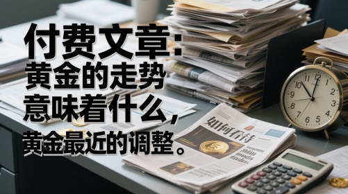 mp24166期-付费文章：黄金的走势意味着什么，如何看待黄金最近的调整-多多网创