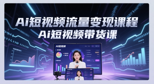 mp24270期-Ai短视频流量变现课程，Ai短视频带货课-多多网创