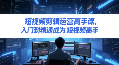 mp24272期-短视频剪辑运营高手课，入门到精通成为短视频高手-多多网创
