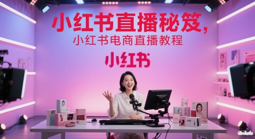 mp24385期-小红书直播秘笈，小红书电商直播教程-多多网创